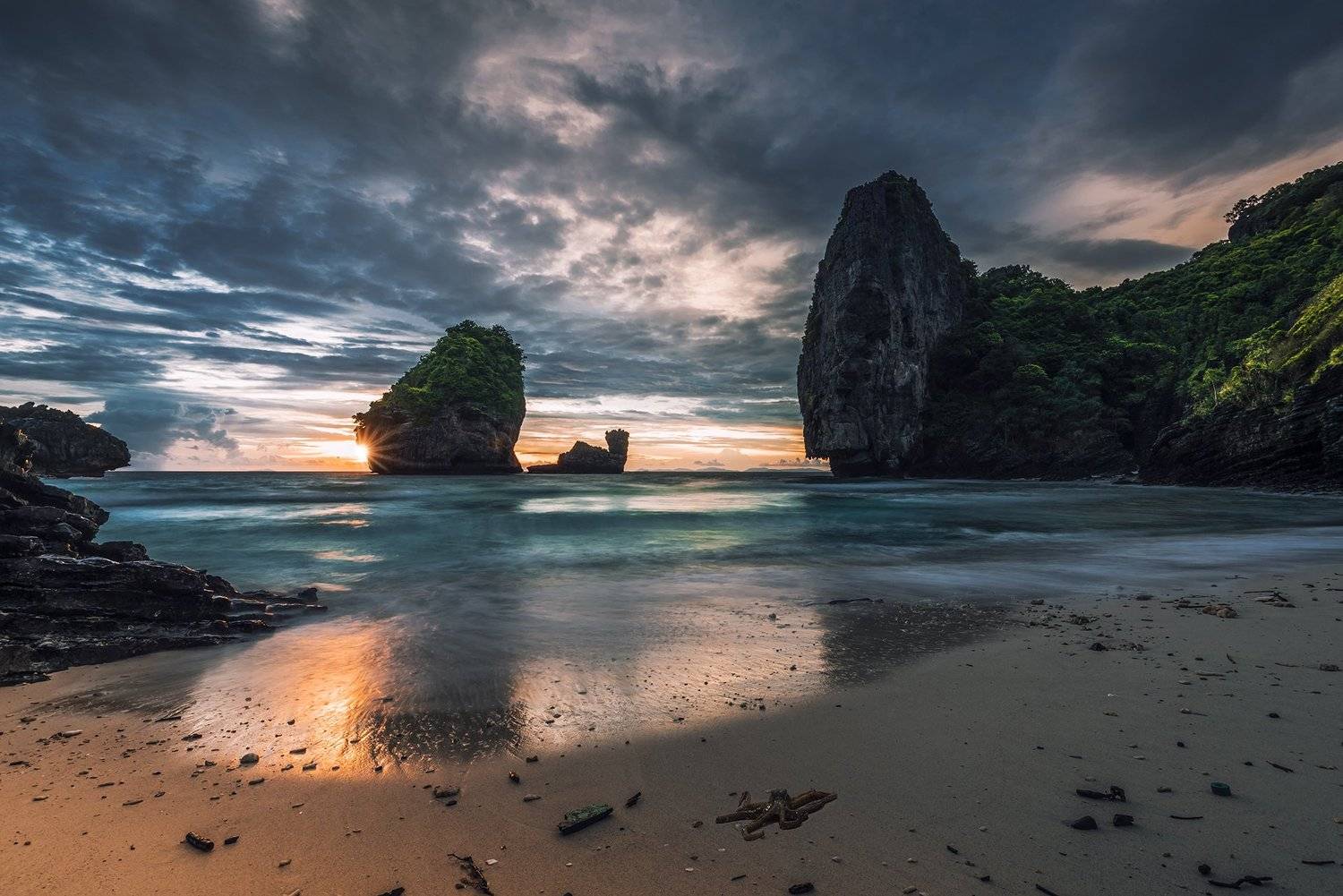 sunset, sand, beach, island, Thailand, octopus, Jeni Madjarova