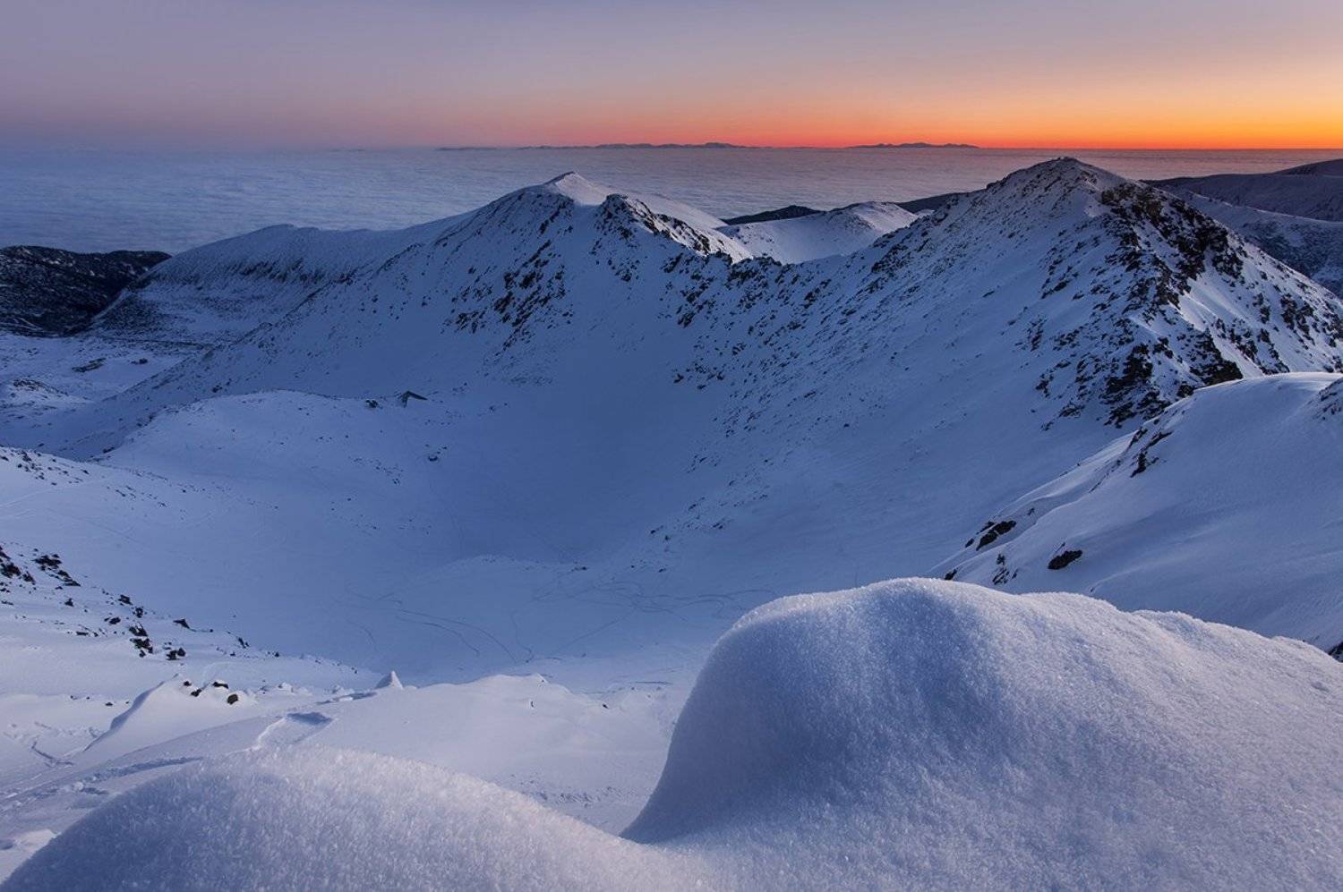 болагрия, рассвет, рила, горы, зима, Павел Пронин