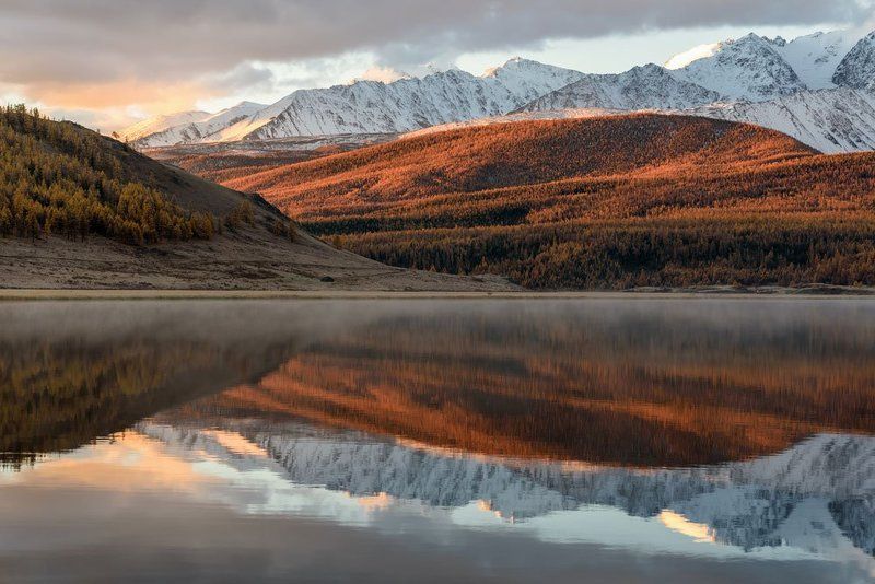 джангысколь, ештыкель, счх, алтай, осень, горы, озеро, отражения, autumn, mountains, lake, reflections Отражения Джангысколь фото превью