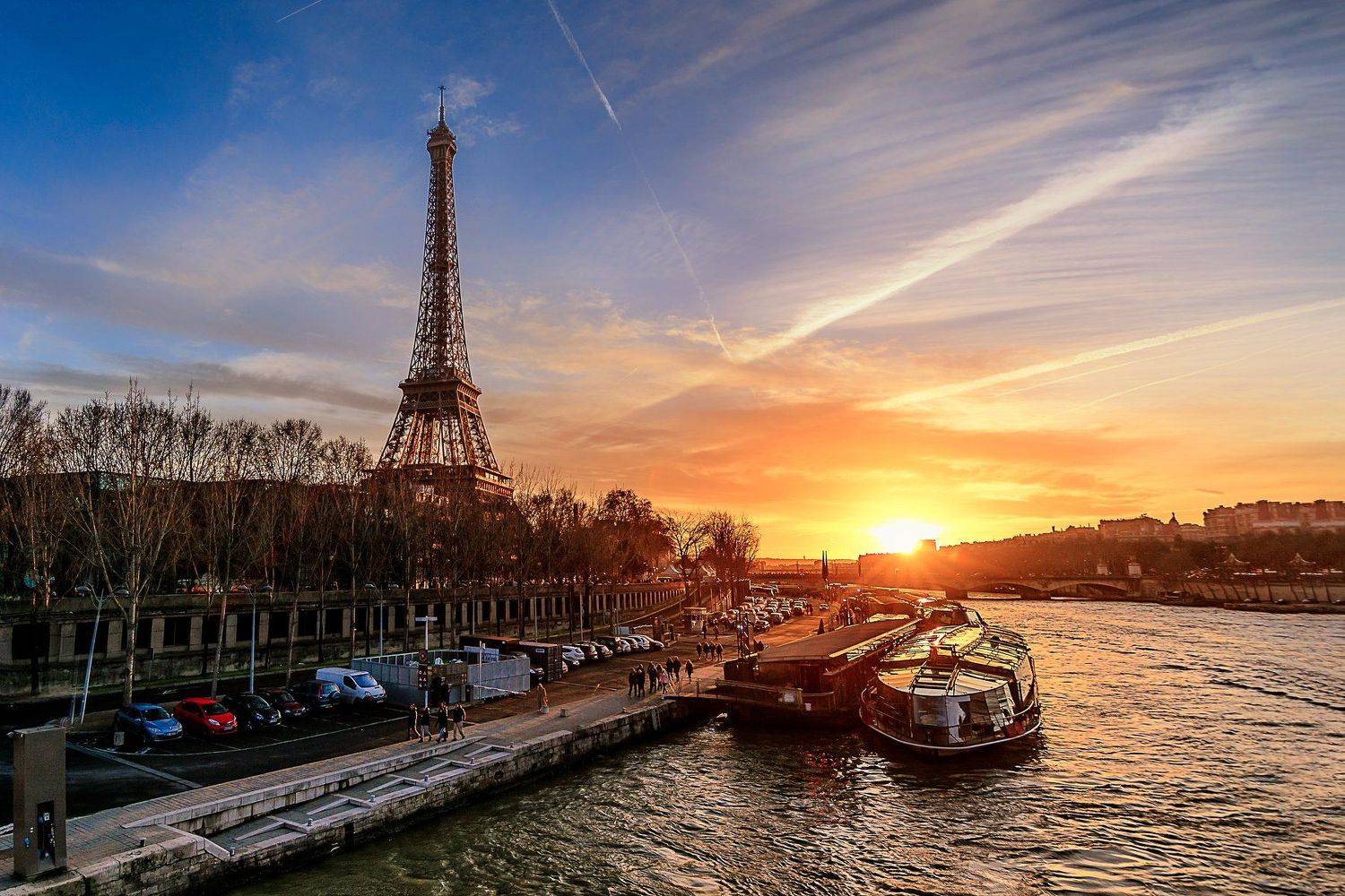 paris, seine, sunset, seine sunset, river, france, париж, сена, закат, Виктор Голобородько