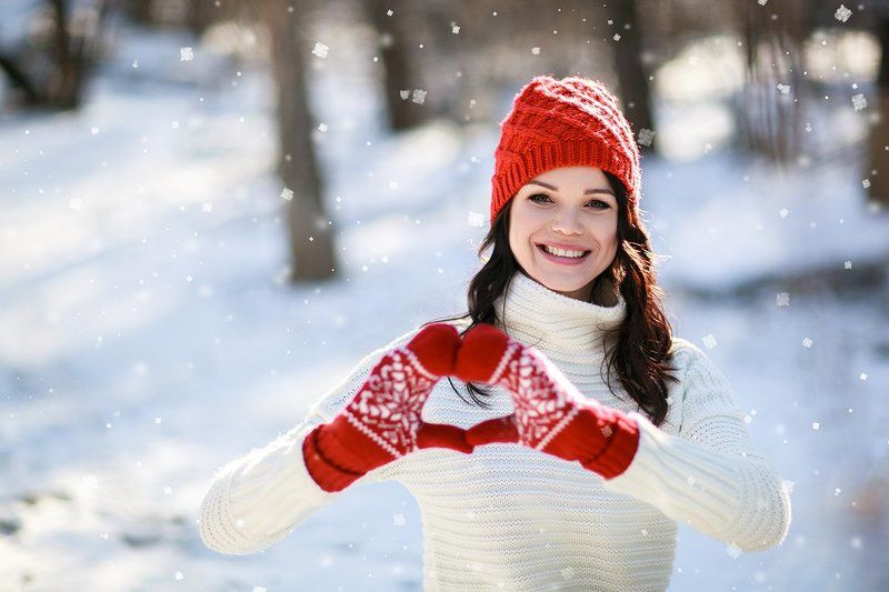 зима, девушка, фотосесси, симферополь, крым, свитер, варежки, снег, парк, красота Зимний позитив фото превью