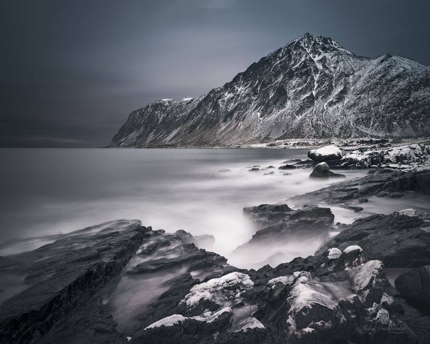 lofoten,norway,long exposure,rocks,sea,mountains, Felix Ostapenko