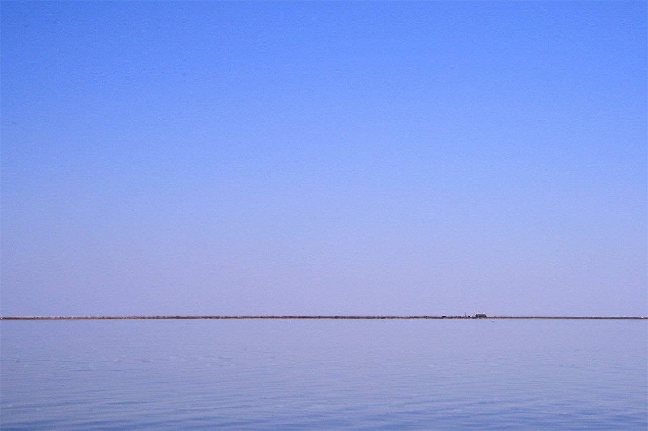 сиваш, крым, море, вода, лето, синий, россия, минимализм, Александр Аседач