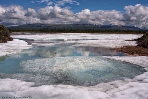 Июль на Большой Момской наледи.