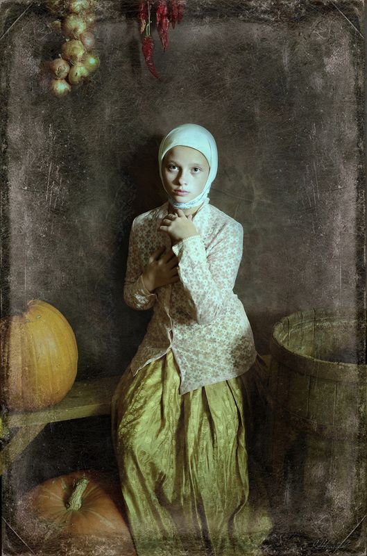 із циклу Сільські мотиви Юна селяночка фото превью