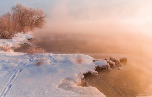 Туманное утро.