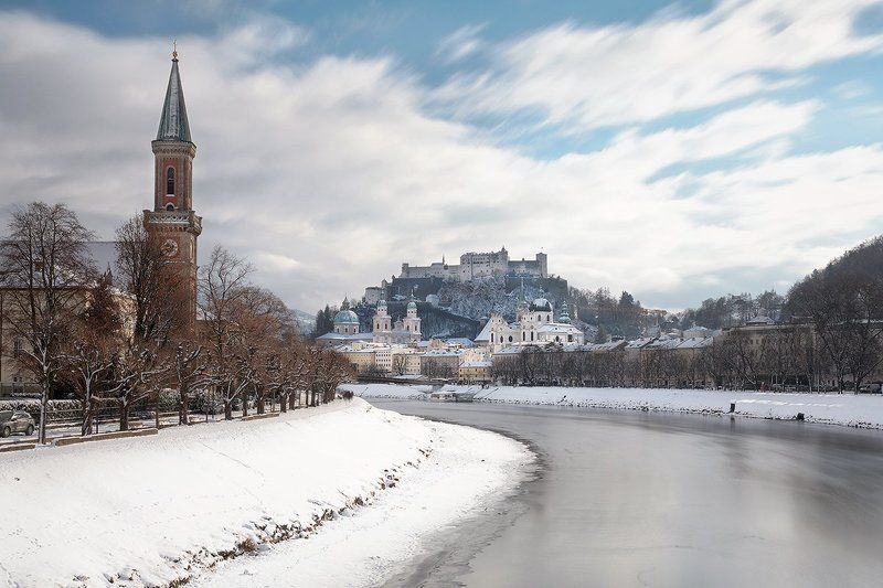 зальцбург, австрия, европа, зима Зальцбург фото превью