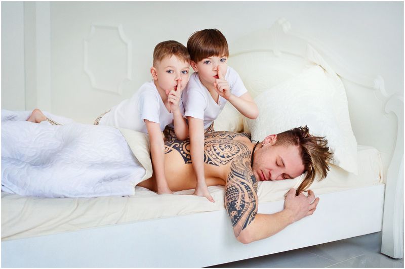 Дети, Папа Один день без мамы фото превью