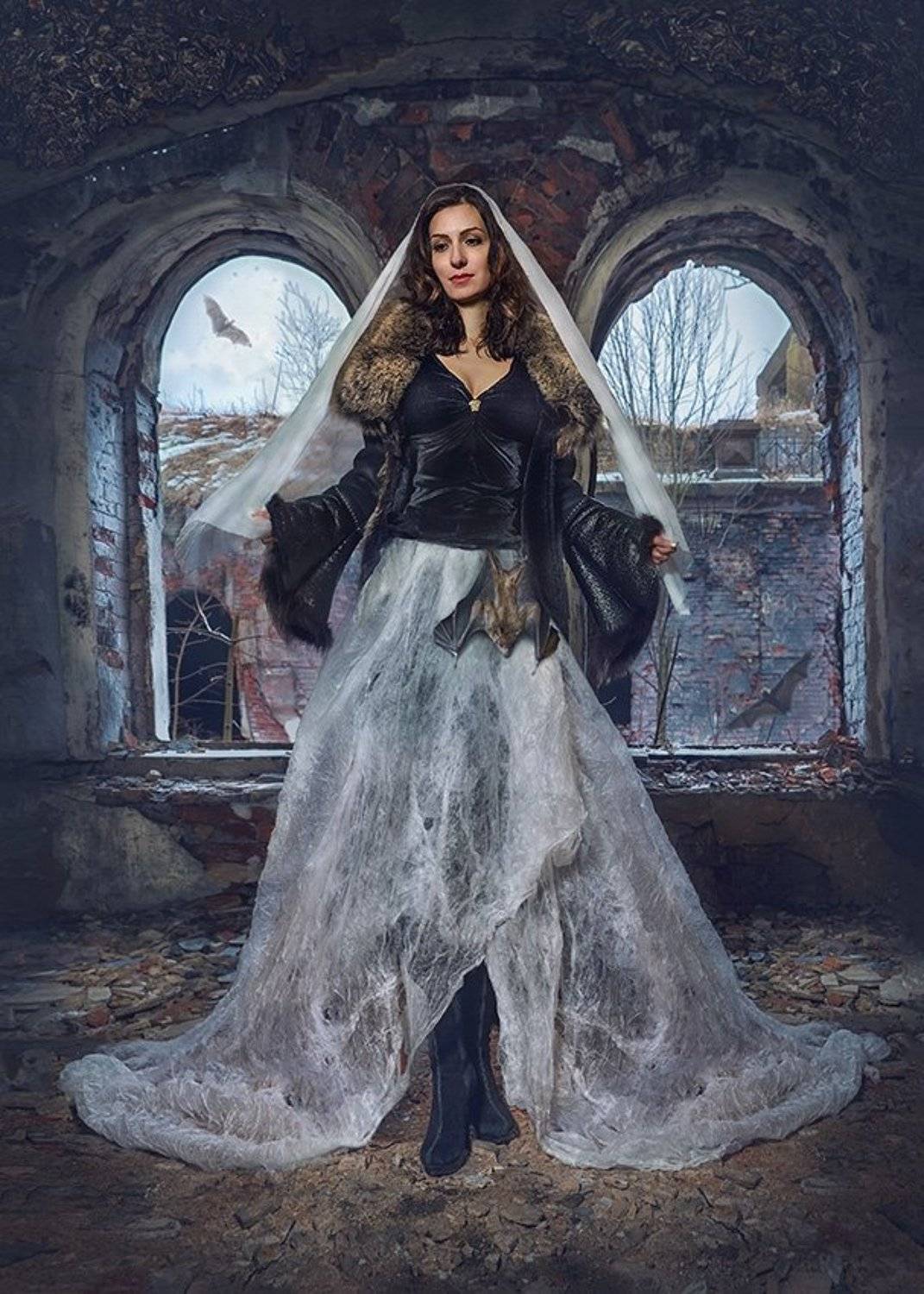 девушка, арт, фото-арт, фэнтези, заброшка, пленэр, мышь, Александр Сергеев