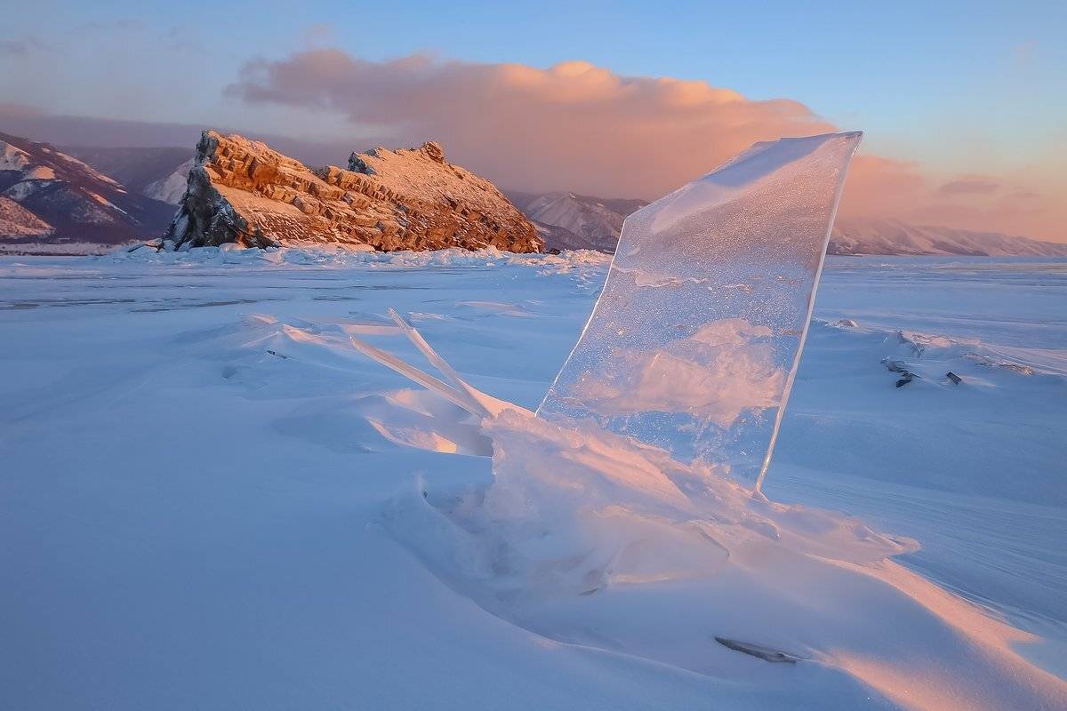 байкал, еленка, лед, снежник, рассвет, льдинка, иркутская область, ольхон, Кирилл Уютнов