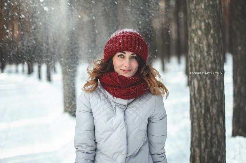 девушка, портрет, смышляев, дневной свет, girl, dayligh, smyshlyaev, зима, россия,челябинск, зима, лес Катя фото превью
