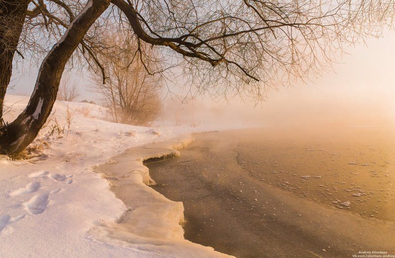 дубна, пейзаж, зима, рассвет, canon Утро. фото превью