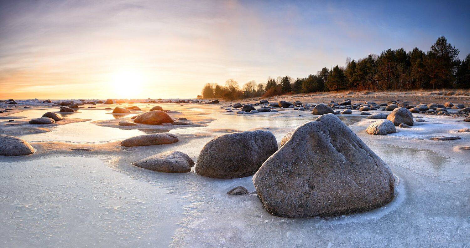 пейзаж лёд латвия, Алексей Мельситов