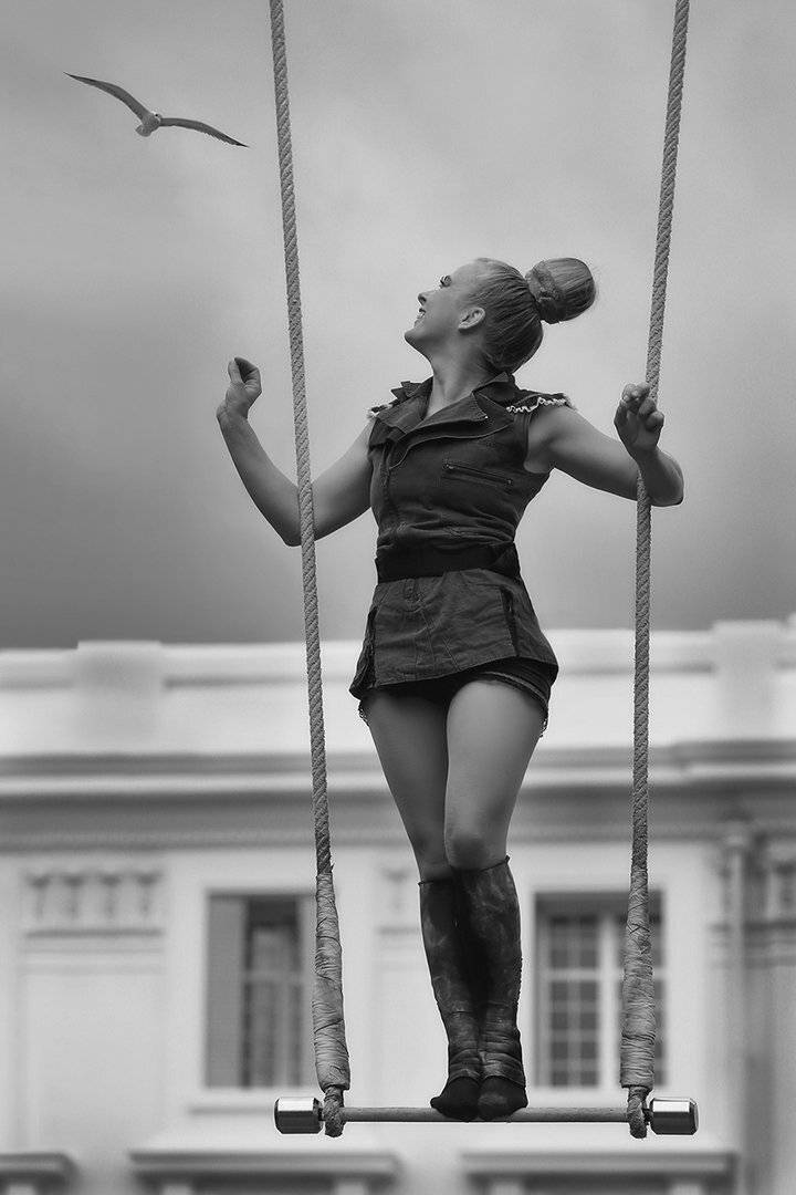 цирк, гимнастка, качели, чайка, выступление, девушка, спортсменка, циркачка, ALLA SOKOLOVA