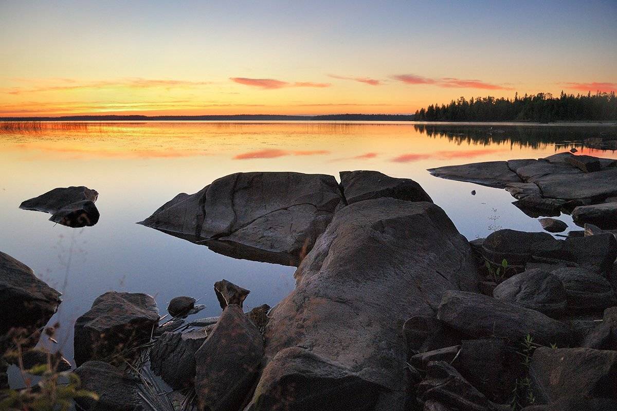 карелия, охта, закат, озеро, пейзаж, d80, Лопухов Сергей