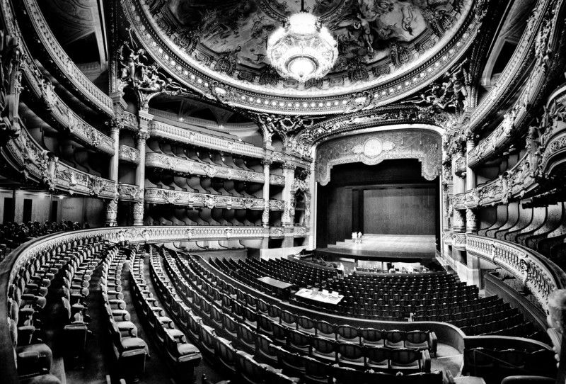 architecture, arts, black and white, interior, opera, paris, beaux-arts Grand Opera фото превью