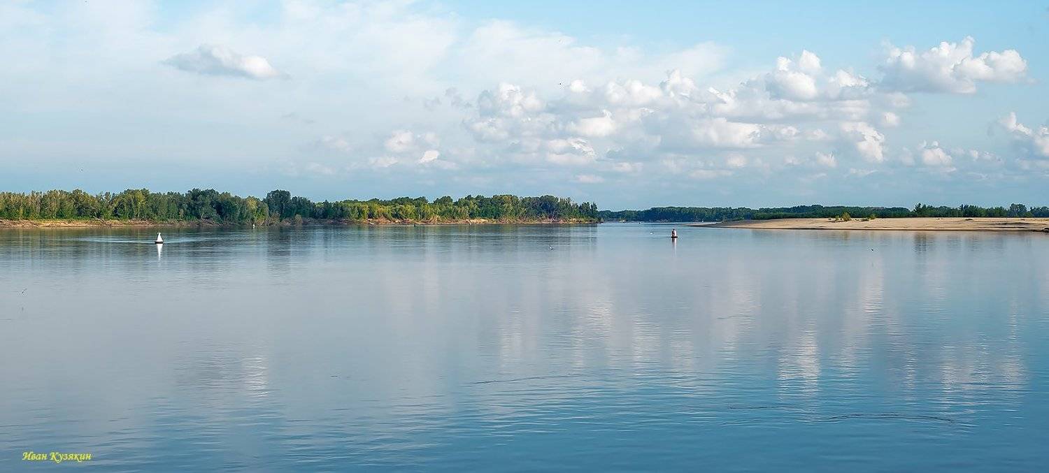 Волга, Енотаевка, бакены, река, острова, отмели, поворот, лес, Пойменные леса, течение, круиз, путешествие, отражения, , Ivan