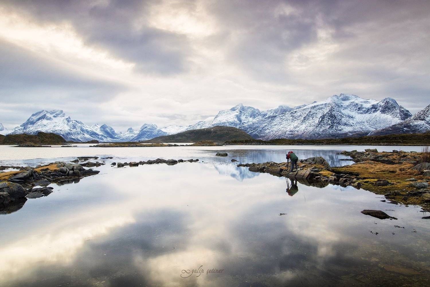 landscape, mountain, mountains, photographer, norway, water, reflection, nature, cloud, Galip &Ccedil;etiner