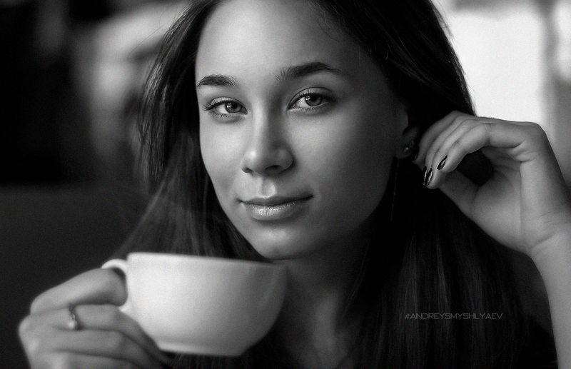 девушка, портрет, смышляев, дневной свет, черно- белое, girl, bw. daylight, blackandwite, smyshlyaev Вика фото превью