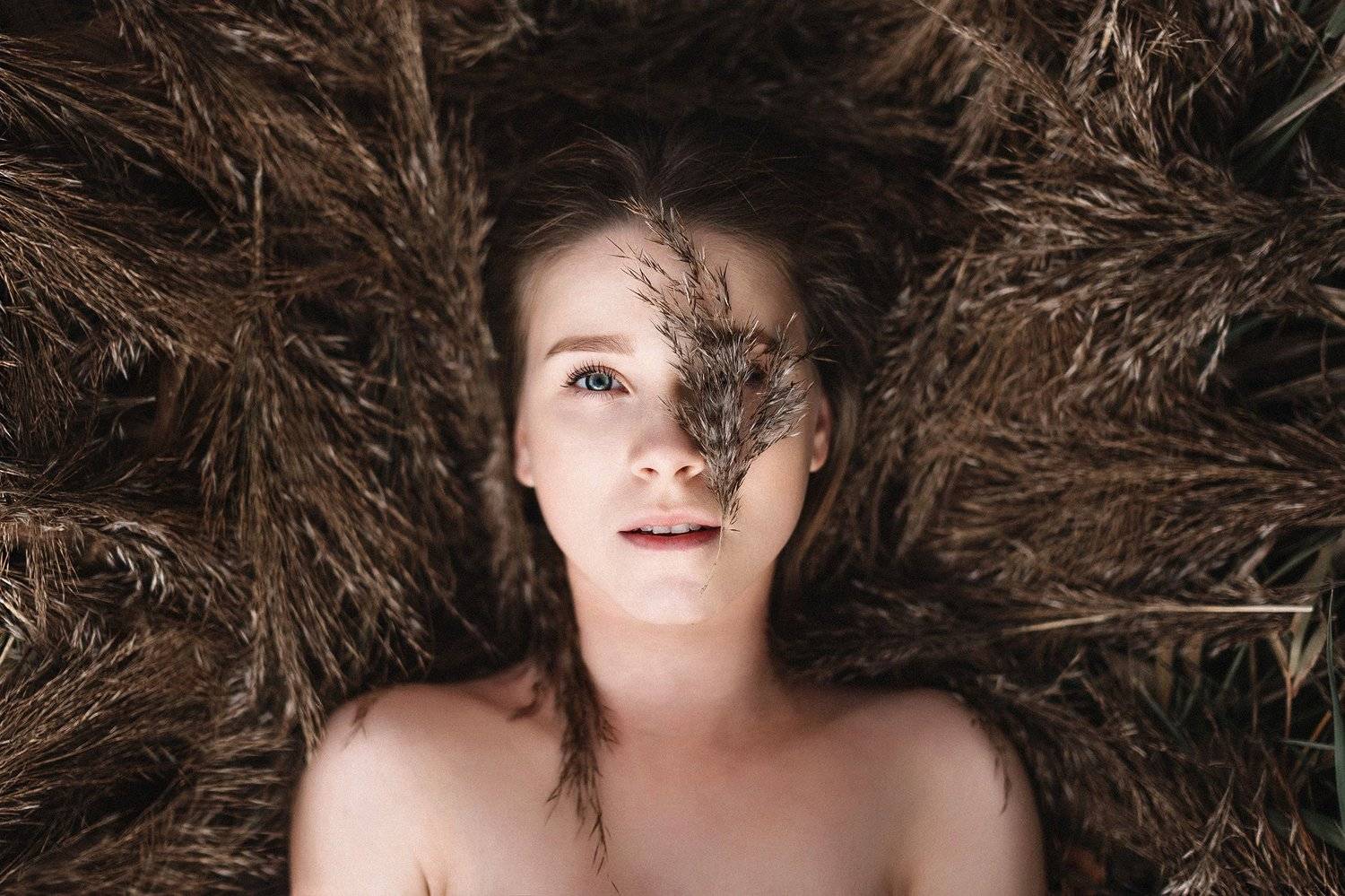 девушка портрет волосы глаза арт , Комарова Настя