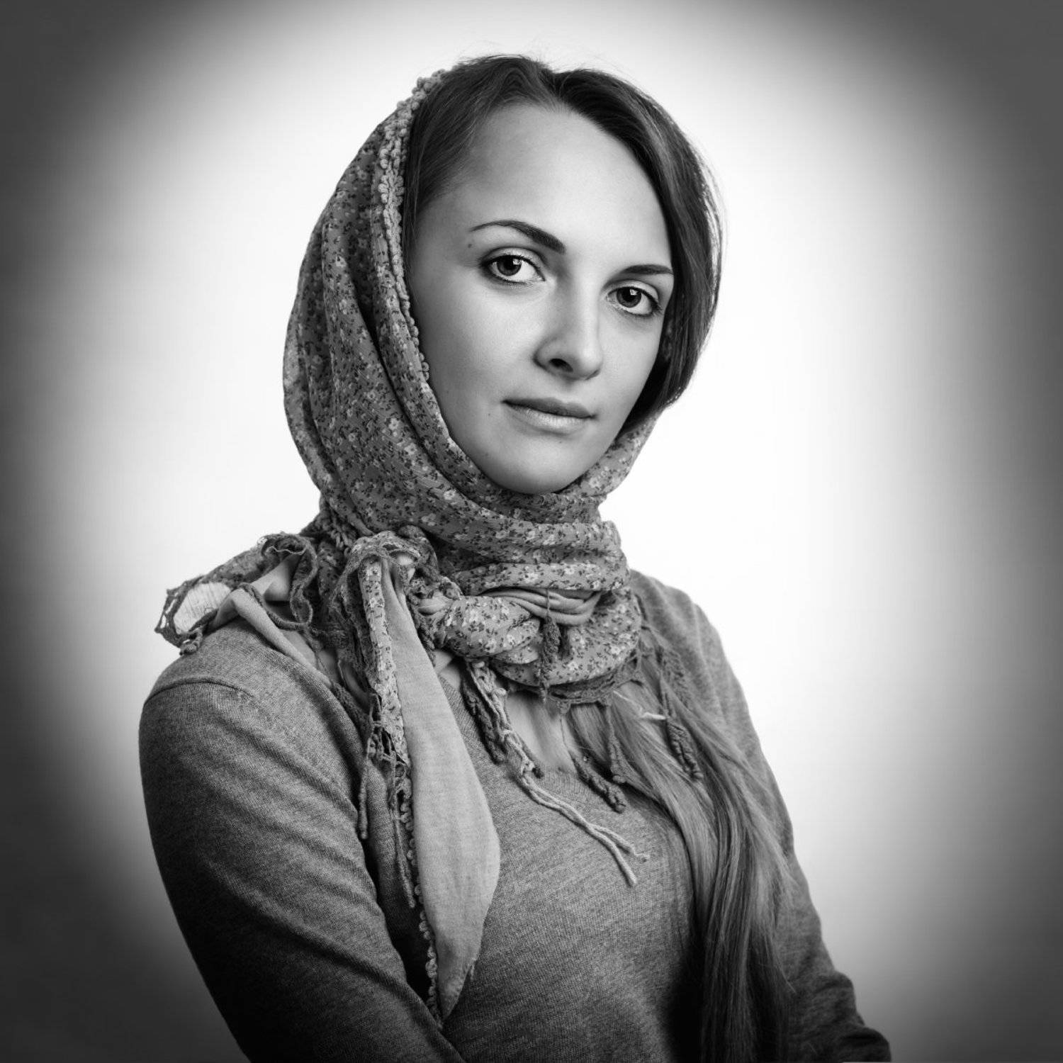 девушка, стиль, мода, красота, платок, шаль, красотка, Анатолий Тимофеев