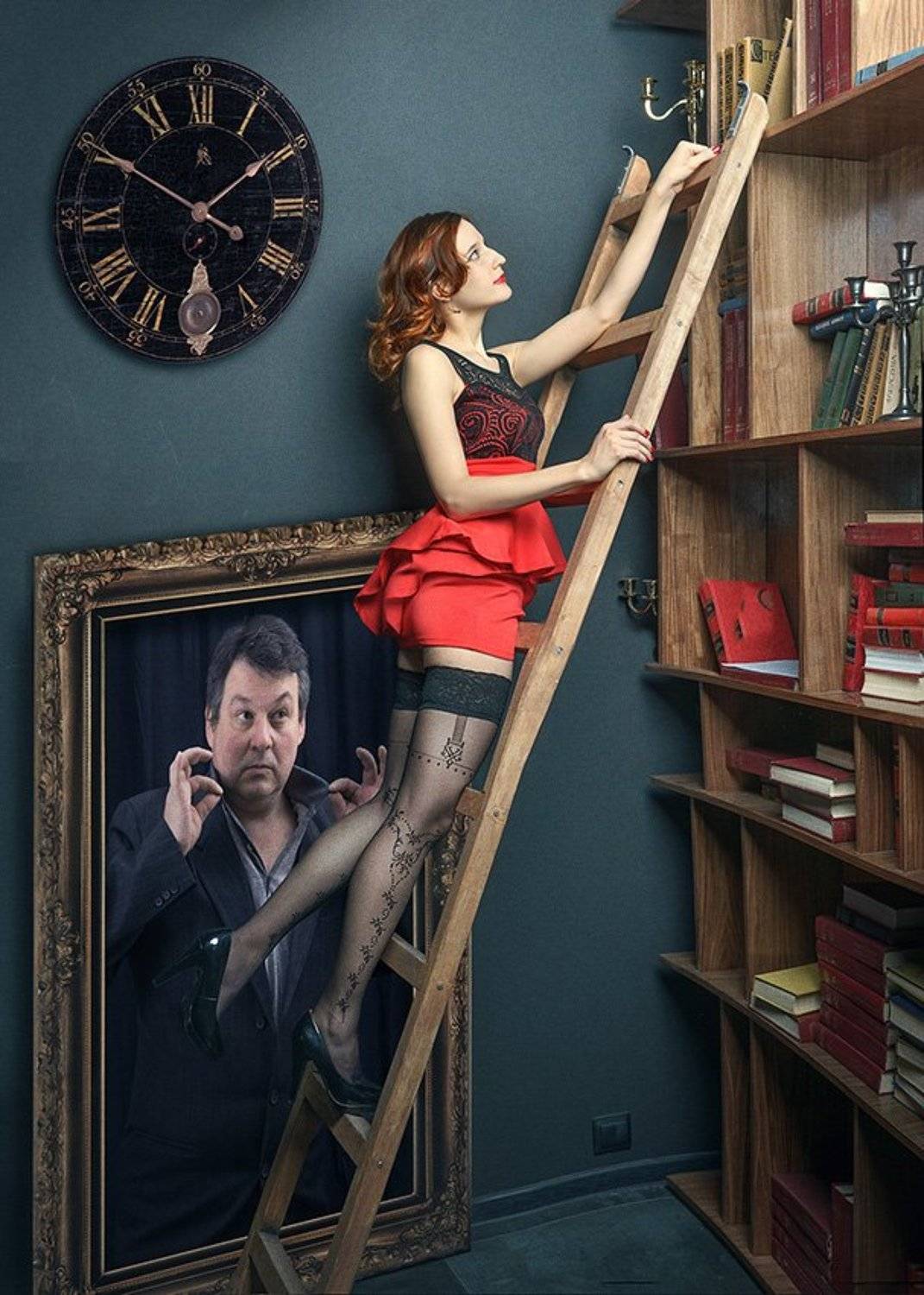 девушка, студия, фото-арт, шутка,юмор, Александр Сергеев