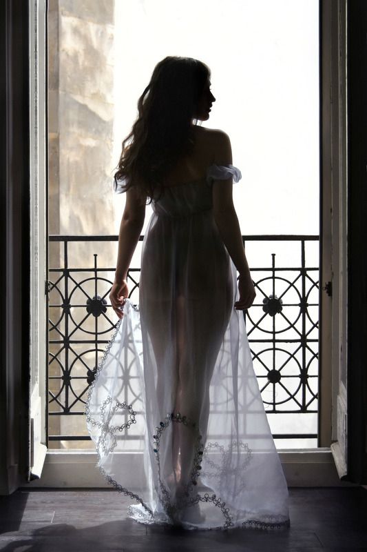 girl, window, paris, silhouette, contre-jour, beauty, transparency Французское окно II фото превью