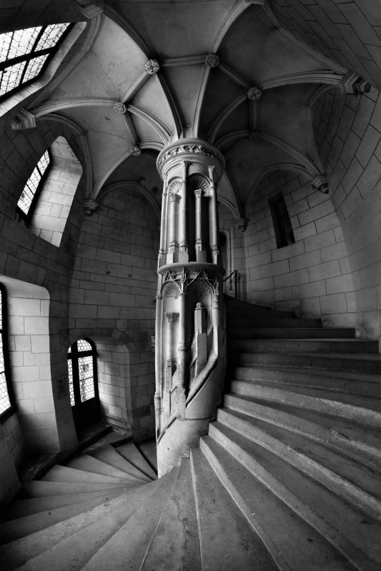 staicase, stairs, architecture, spiral, france, melk, interior, rails, gold Dramatica фото превью