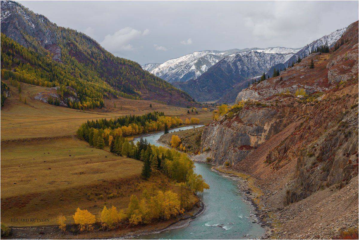 Кутыгин, Алтай, Чуя, Акташ, осень, Кутыгин Эдуард
