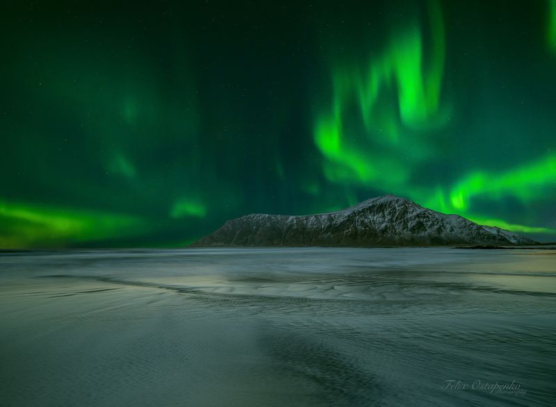 norway,lofoten,aurora borealis,sea,mountains,seascape,long exposure,zeiss milvus 21mm dance with the night фото превью