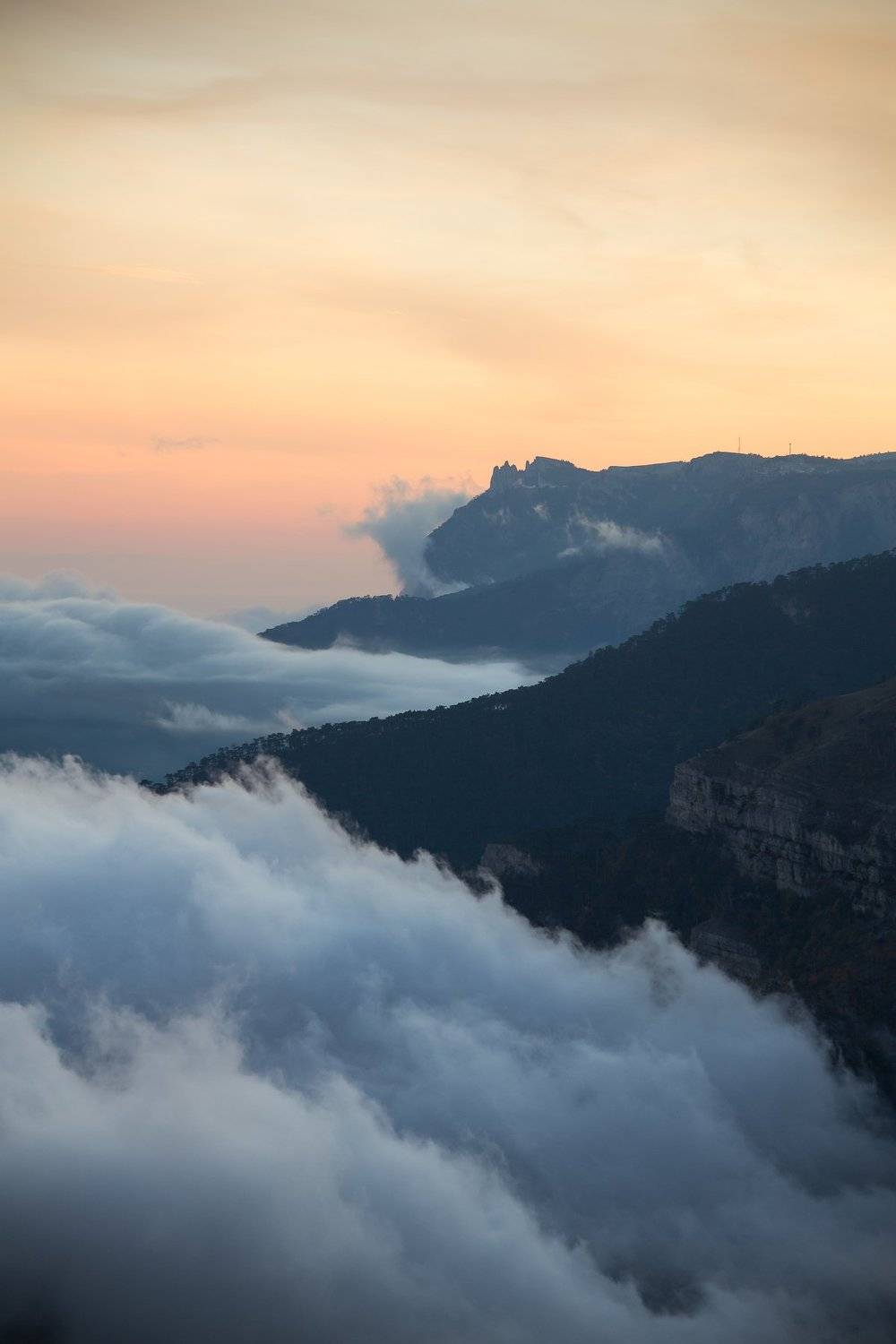 крым ялта ялла crimea обрыв скалы закат, Владимир Карпухин