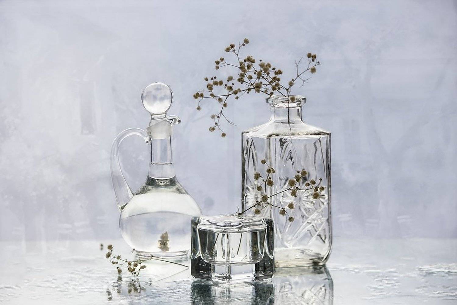 натюрморт, стекло, сухоцветы, вода, Ирина Приходько