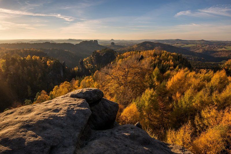 Germany, Saxon Switzerland, autumn, light, europe, travel, beautiful, beautiful place, rocks, Saxony,  Saxon Switzerland - Germany фото превью