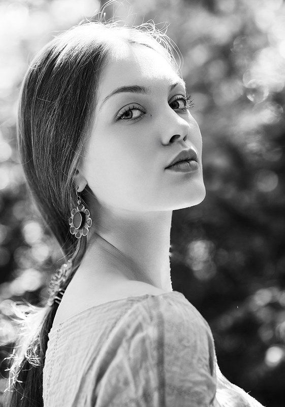 портрет, чб, черно-белое, москва, модель, свет, тени portrait портрет модель shade тени light москва свет moscow model Портрет 1 фото превью