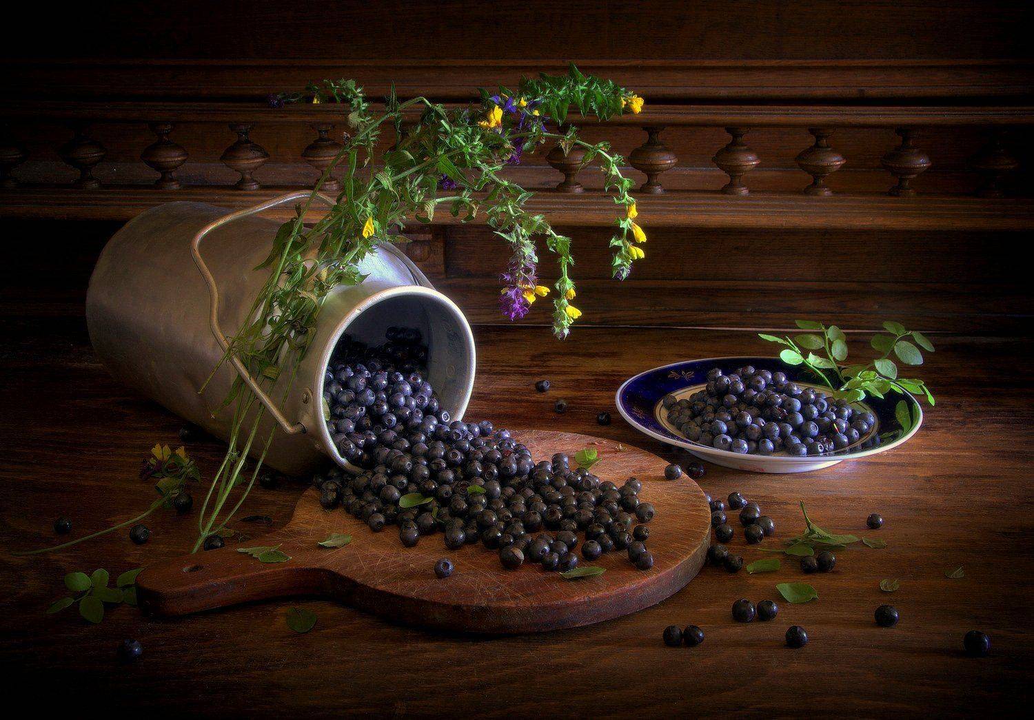 сергей алексеев, натюрморт, черника, Сергей Алексеев