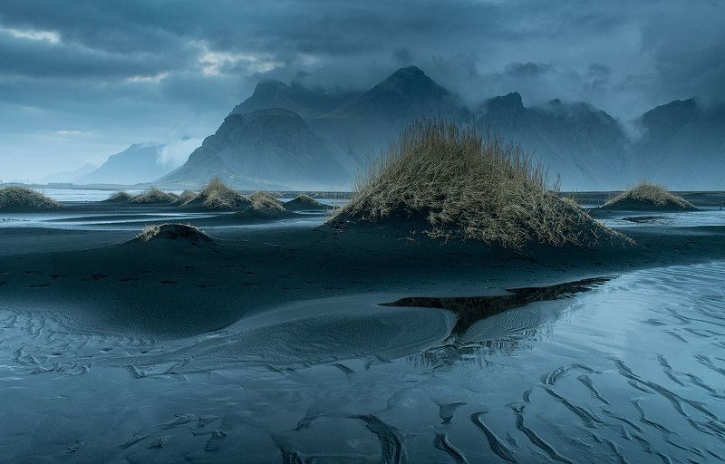 Стоккснес, исландия Туманный Стоккснес фото превью