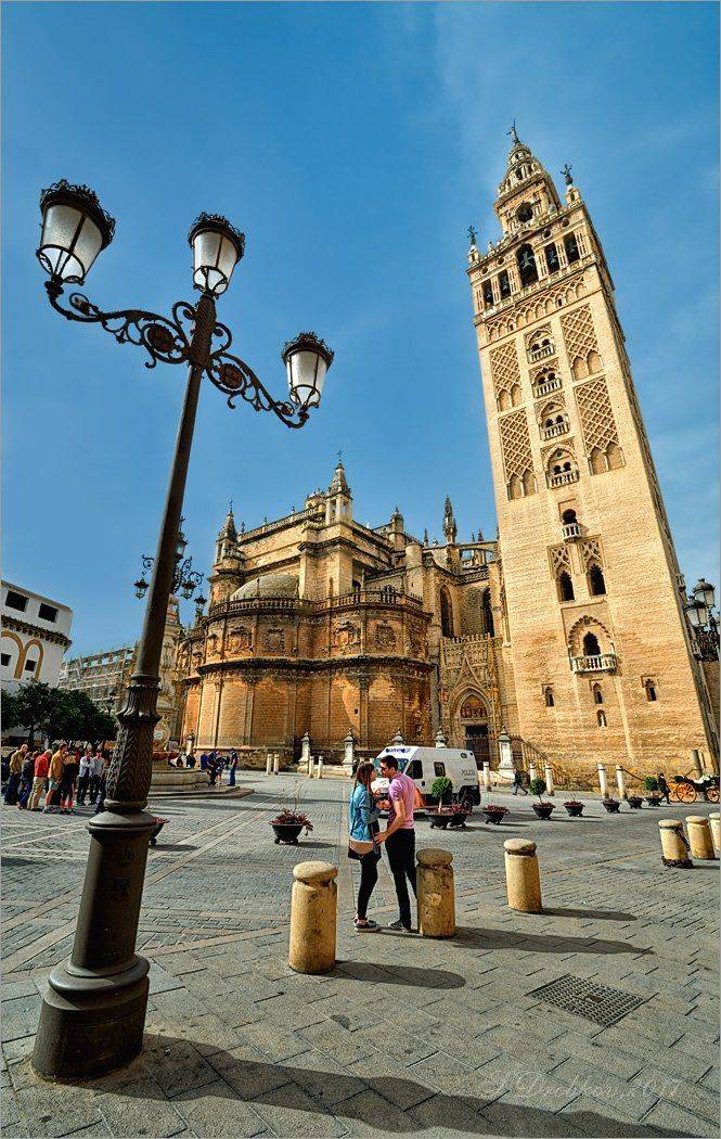 севийя, площадь, жанр, поцелуй, Sergey Drobkov