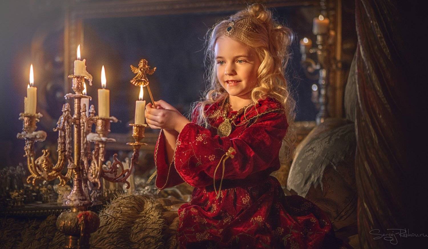 девочка, студия, ребёнок, улыбка, модель, Сергей Рехов