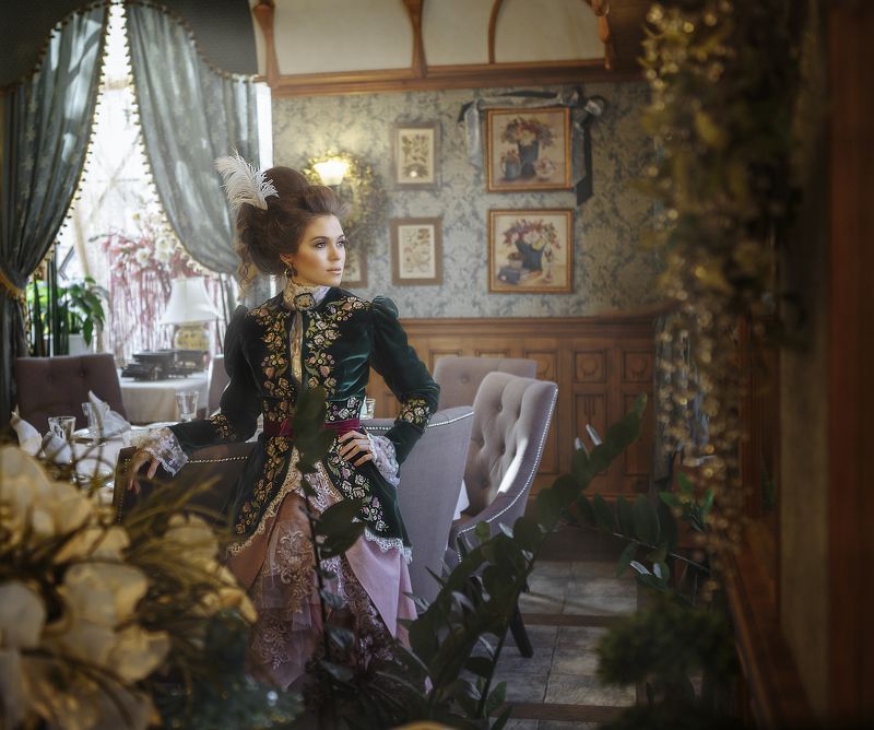 девушка, ретро, прошлый век, бархат Дарья (ретро) фото превью