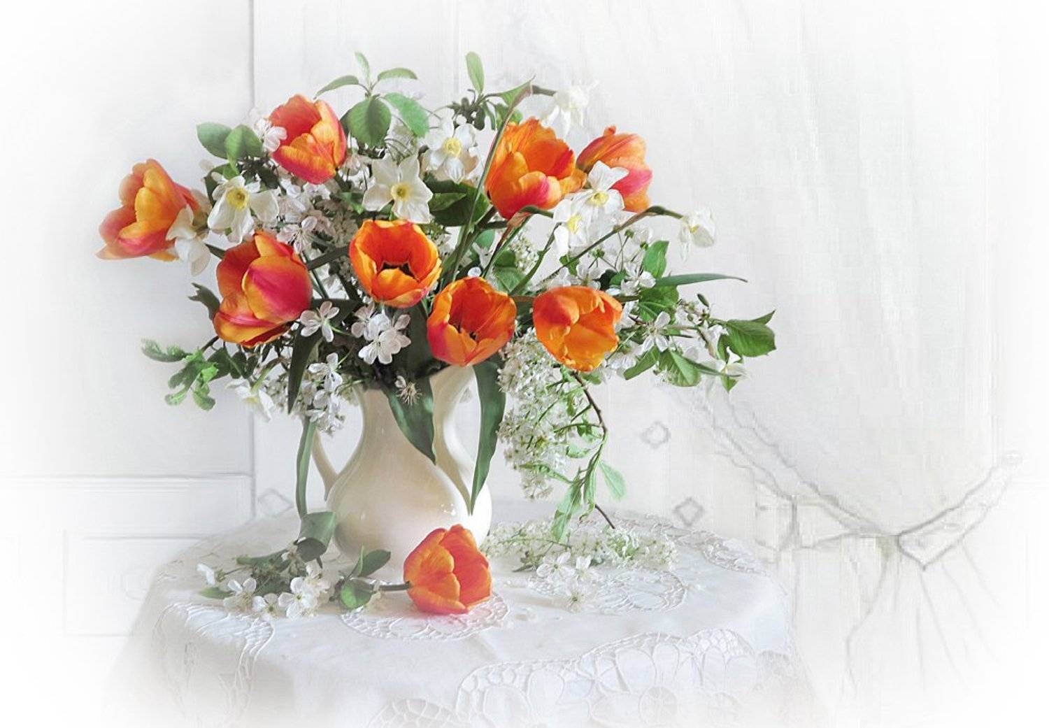 весна,кувшин,цветы, Алла Шевченко