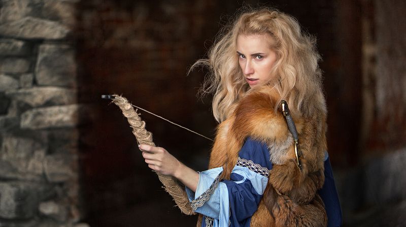 меч, лук, девушка Winter is over - Winter is coming  фото превью