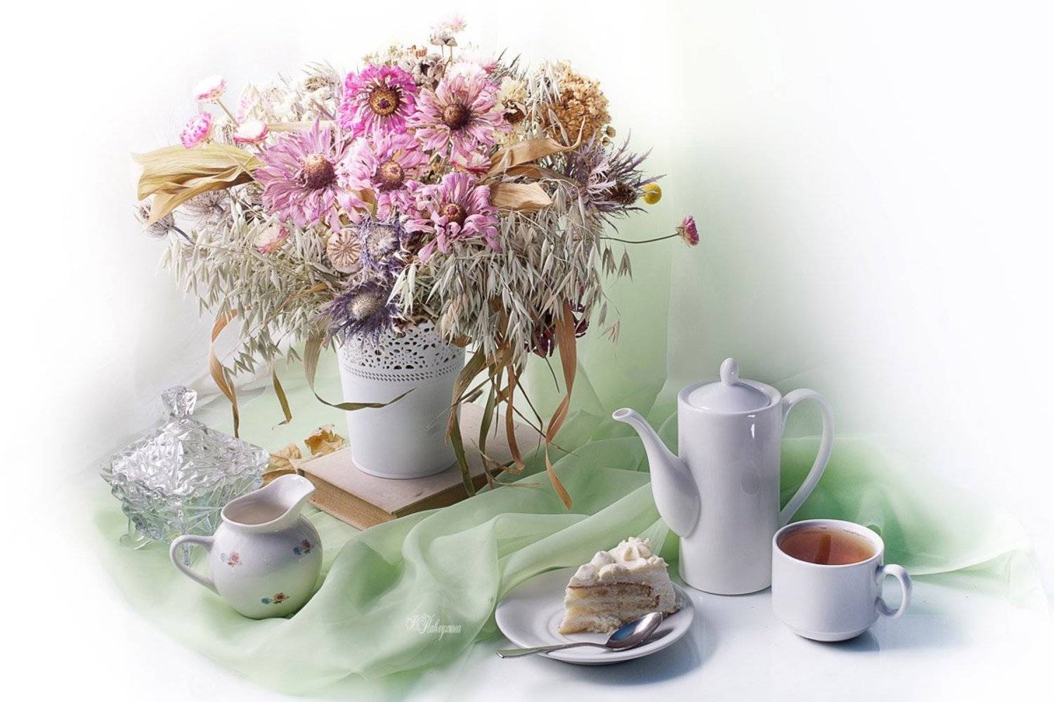 чаепитие,чай ,торт , натюрморт,, Вера Павлухина
