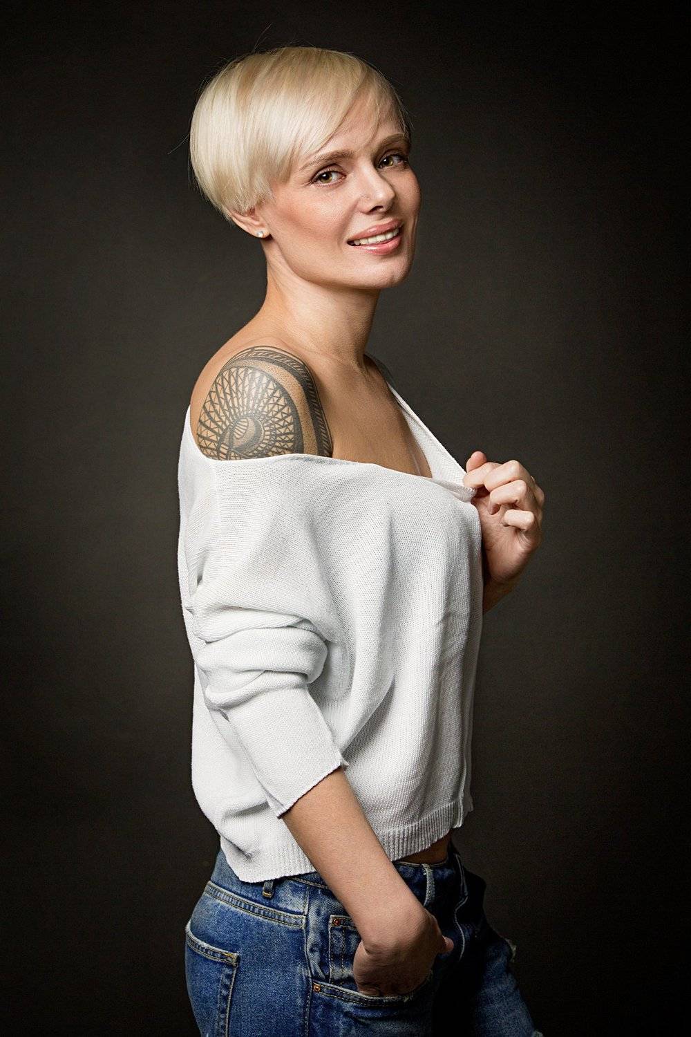 девушка, студия, портрет, взгляд, Сухарь Александр