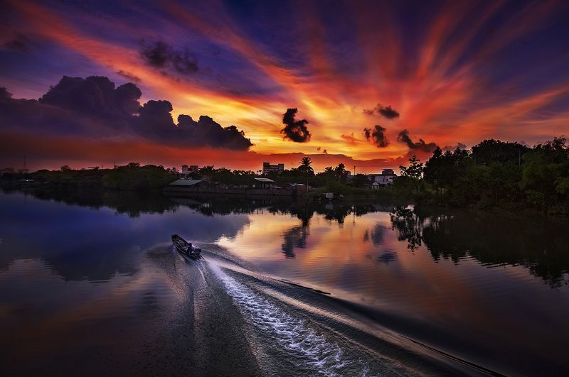 vietnamsunsetriver Sunset River фото превью
