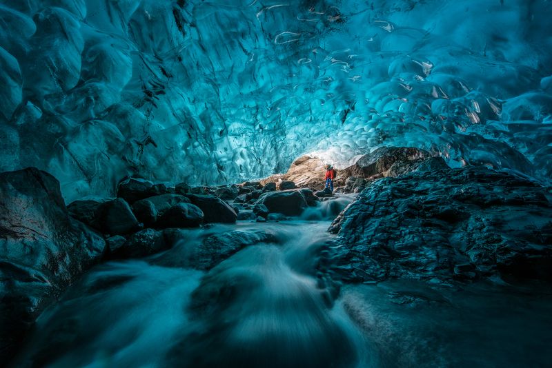 исландия, пещера, ледник, iceland, cave, glacier Исследователь фото превью