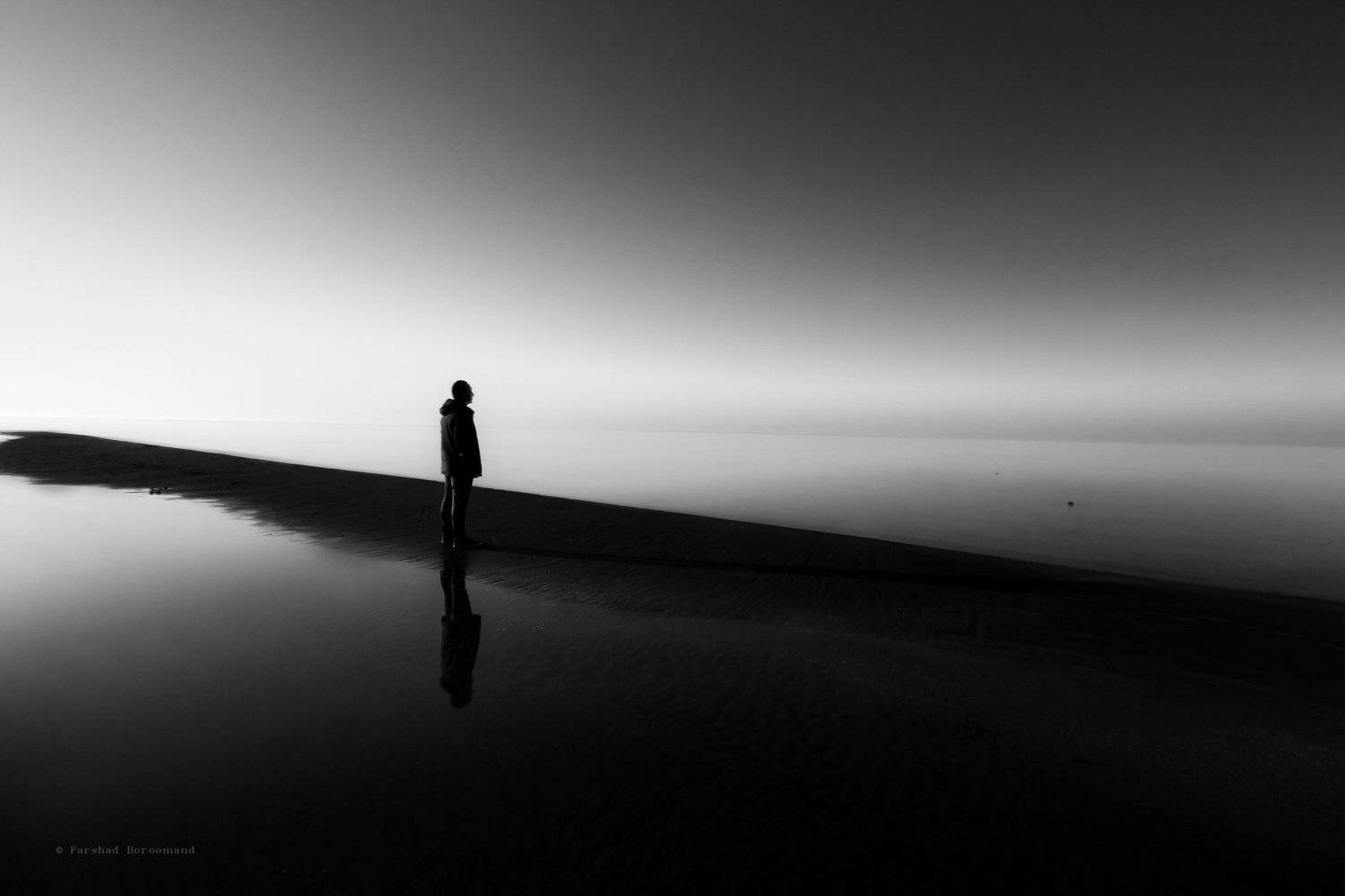 blackandwhite - longexpo - fine art - beach - monochrome -, Farshad Boroomand