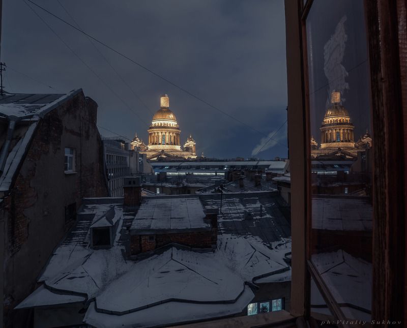 Ночной Исакий фото превью