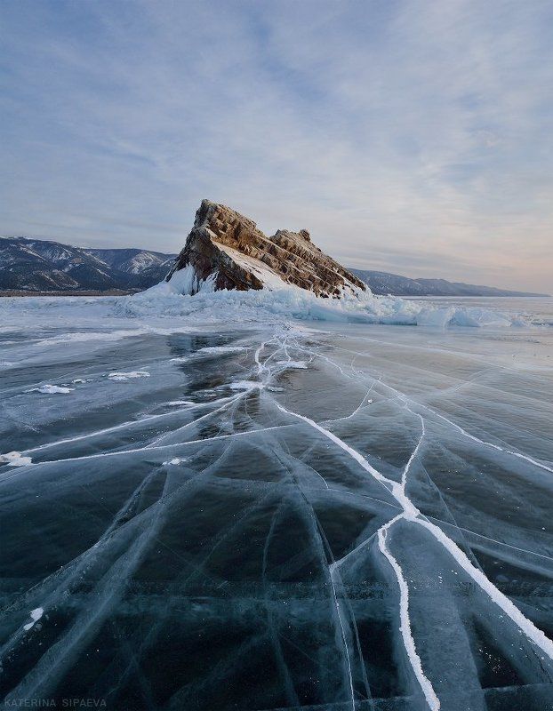 байкал, пейзаж, зима, лёд Еленка прекрасная фото превью