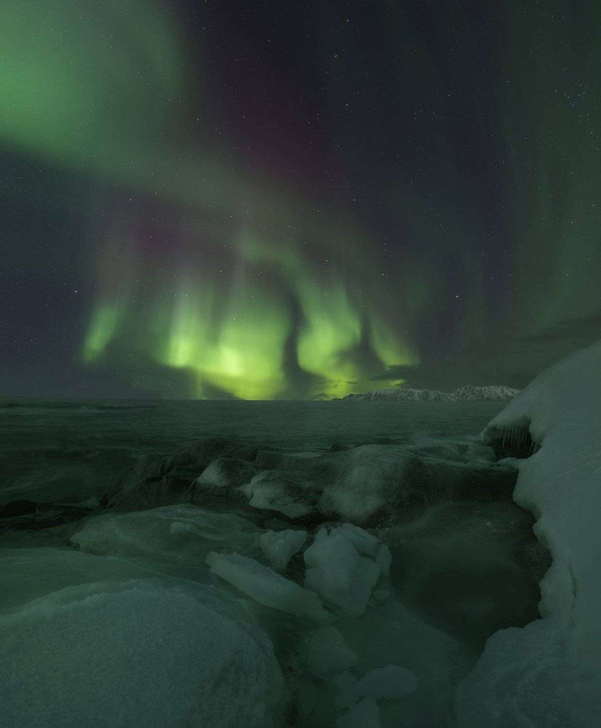 Северное сияние, Териберка, Aurora Borealis, Teriberka, Анастасия Малых