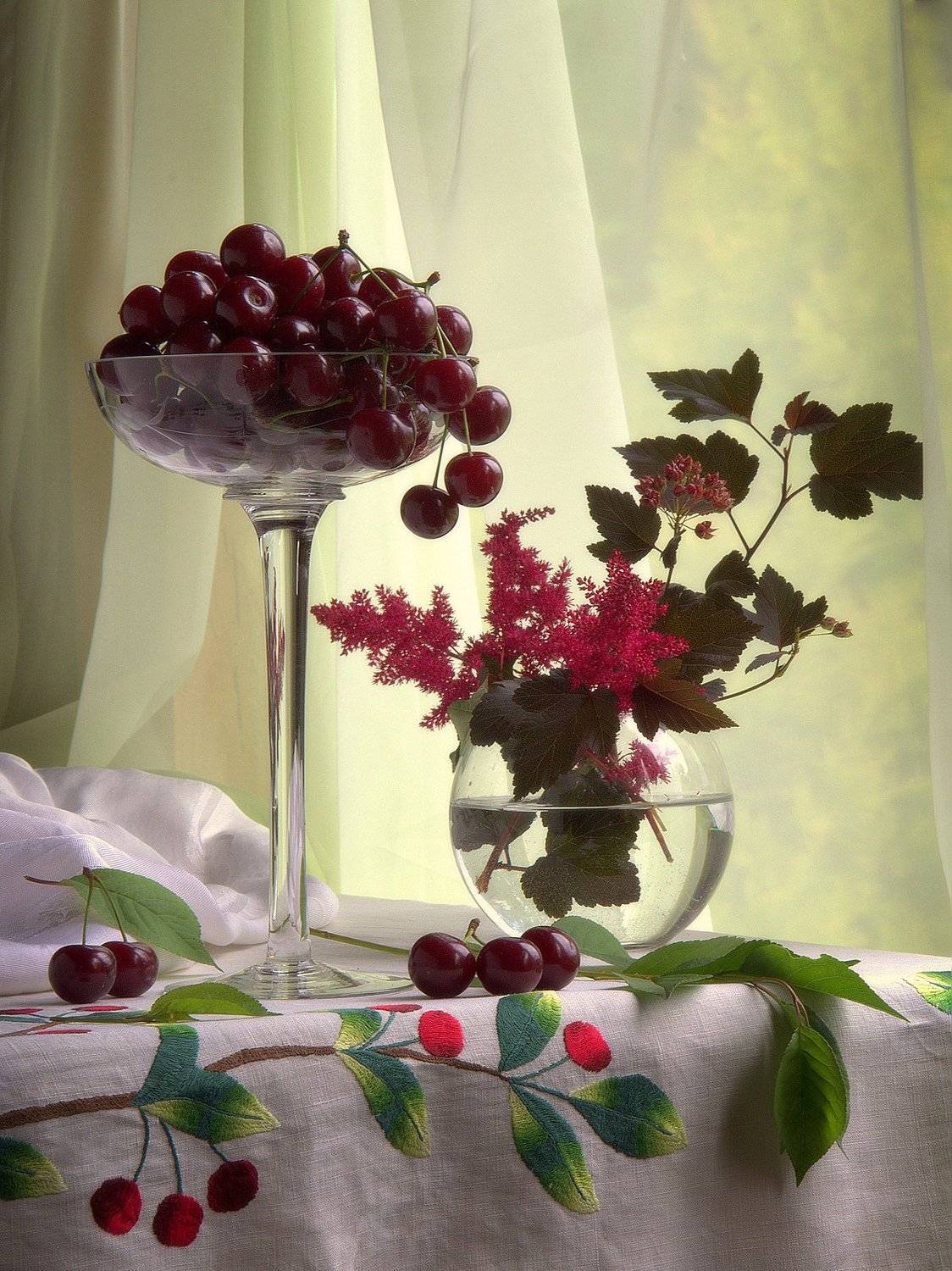 сергей алексеев, натюрморт, вишня, Сергей Алексеев